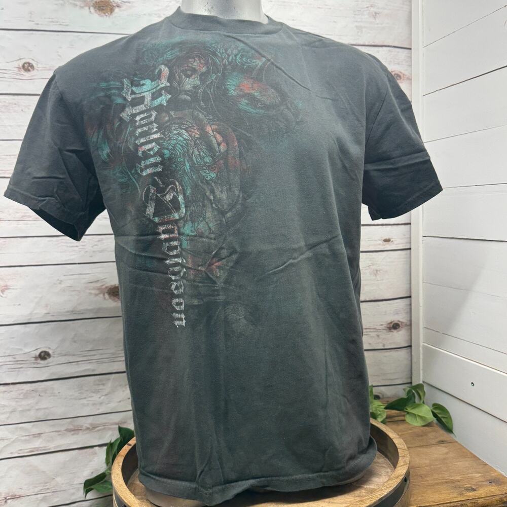 Harley-Davidson XL T-Shirt Barnett El Paso Texas 2011 Tattoo Eagle Woman Graphic